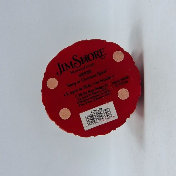 Jim Shore Heartwood Creek Sprig Of Christmas 2021 Holly Branch Enesco 6009180 - Picture 8 of 8